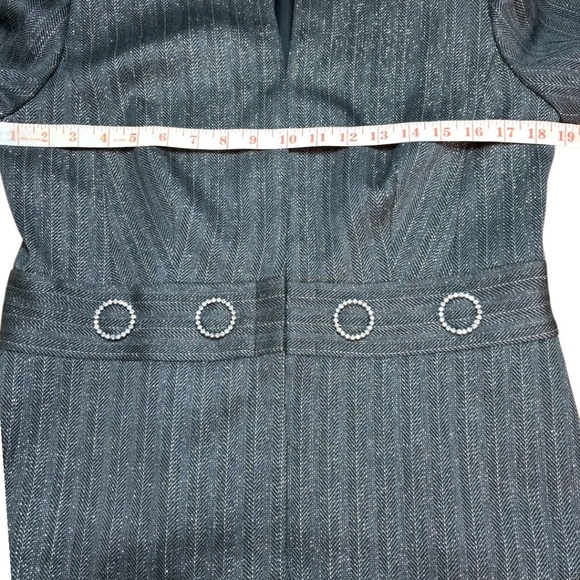 JOSEPH RIBKOFF Button Front  Lined Blazer Metallic Thread Rhinestone Detail 12 - Picture 7 of 13